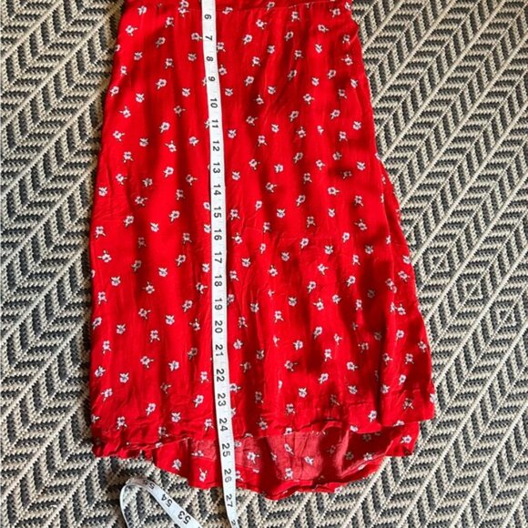 Free People Wild Child Red Printed Mini Dress - Picture 9 of 10